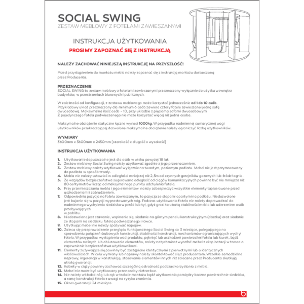 social swing - usage instruction